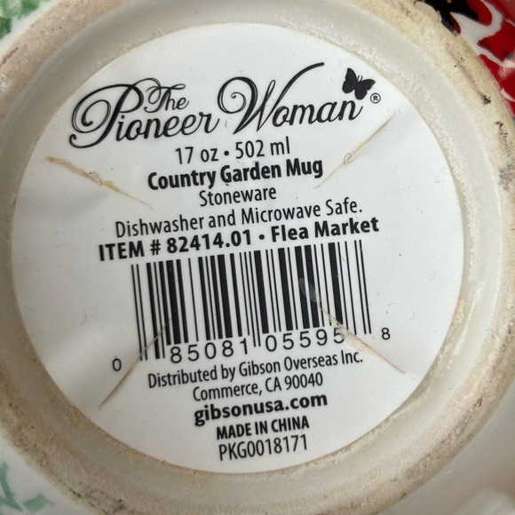 Pioneer Woman Country Garden 3 Piece Set Footed Soup Bowl, Plate & Latte Mug - Picture 16 of 16